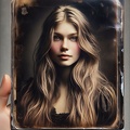 Daguerreotypie-Foto einer jungen Frau