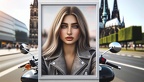 Portrait von einer jungen Frau mit langen blonden Haaren