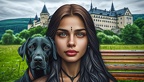 frau hund 005