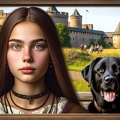 frau hund 008