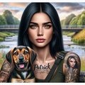 frau hund 013