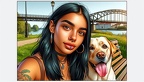 frau hund 011
