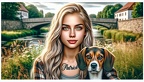 frau hund 015