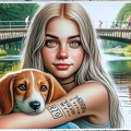frau hund 016