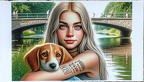 frau hund 016