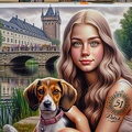 frau hund 018