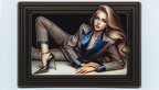 Daguerreotypie-Foto einer jungen Frau