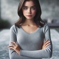 Frau im Wohnzimmer
