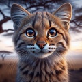 Falbkatze afrikanische Wildkatze
