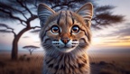 Falbkatze afrikanische Wildkatze