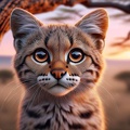 Falbkatze afrikanische Wildkatze