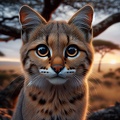 Falbkatze afrikanische Wildkatze