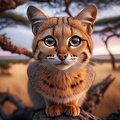 Falbkatze afrikanische Wildkatze