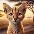 Falbkatze afrikanische Wildkatze