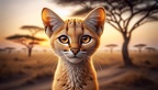 Falbkatze afrikanische Wildkatze
