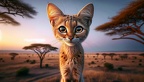 Falbkatze afrikanische Wildkatze