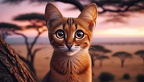 Falbkatze afrikanische Wildkatze