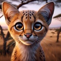 Falbkatze afrikanische Wildkatze